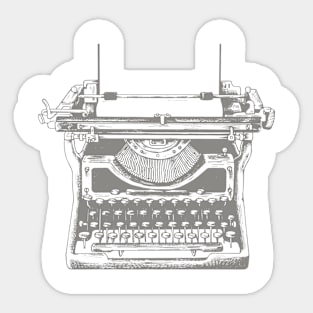 vintage typewriter 3 Sticker